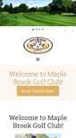 Mobile Screenshot of maplebrookgolfclub.com